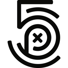 5PX Logo Vector PNG | Bold Monoline Emblem 