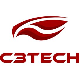 C3Tech logo vector PNG | Dynamic red technology emblem 
