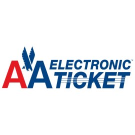 AA Electronic Ticket Logo Vector PNG | American Airlines e‑Ticket Branding 