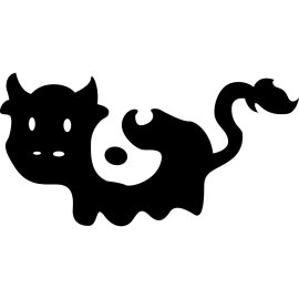 Ba K Logo Vector Png | Playful Cow Silhouette Brand Mark 