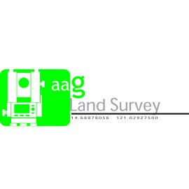 Aag Geoinformatics Corporation Land Survey Logo Vector | Modern surveying instrument emblem 