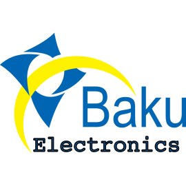 Baku Electronics Logo Vector PNG | Modern technology retail emblem 
