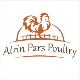 Atrin Pars Poultry Logo Vector PNG | Farm Fresh Chicken Brand Emblem 