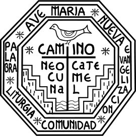 Camino Neocatecumenal Emblem | Octagonal Christian Way of Faith Logo 