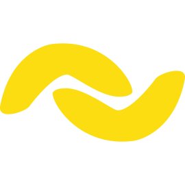 Banano Logo Vector PNG | Minimalist yellow Banano emblem 