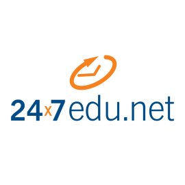 24x7edu.net Logo Vector PNG | 24x7edu.net Education Brand Mark 