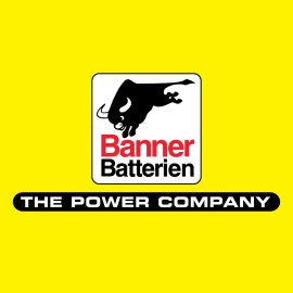 Banner Batterien Logo Vector PNG | Dynamic Bull Power Emblem 