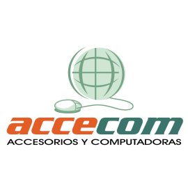 Accecom Logo Vector PNG | Accecom Accesorios y Computadoras Brandmark 