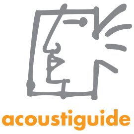 Acoustiguide Logo Vector PNG | Modern Audio Guide Branding 