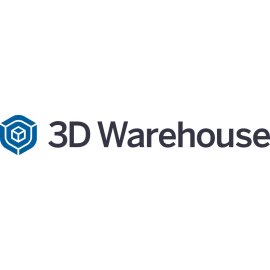 3D Warehouse official logo vector|Modern geometric 3D Warehouse emblem