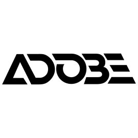 Adobe Logo Vector PNG | Adobe Wordmark in Bold Geometric Style 