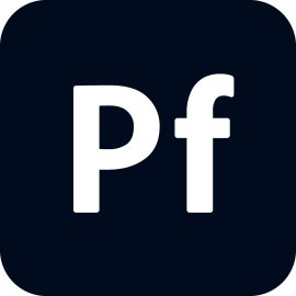 Adobe Portfolio Logo Vector Png | Minimal Pf Monogram for Creative Portfolios 