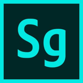 Adobe SpeedGrade CC logo vector PNG | Adobe Sg monogram icon 