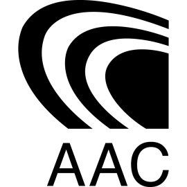 Advanced Audio Coding AAC Logo Vector PNG | AAC Audio Format Official Emblem 