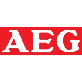 AEG logo vector PNG | AEG red and white wordmark 
