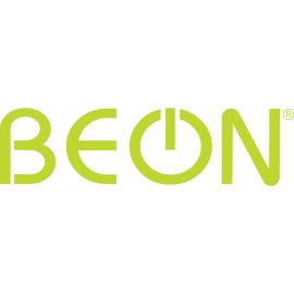 Beon Computer Logo Vector PNG | Neon green tech wordmark 