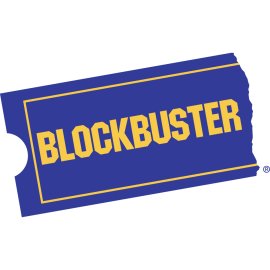 Blockbuster Logo Vector PNG | Classic Video Rental Ticket Icon 