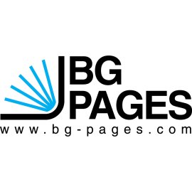 BG Pages Logo Vector PNG | Modern business directory emblem 