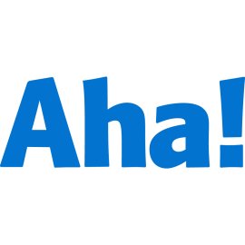 Aha Labs Inc Logo Vector PNG | Aha! Blue Wordmark Logo 
