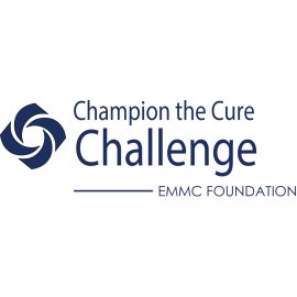 Champion the Cure Challenge Logo | EMMC Foundation Cancer Fundraising Emblem 