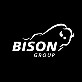Bison Group Logo Vector PNG | Dynamic Bison Silhouette Branding 
