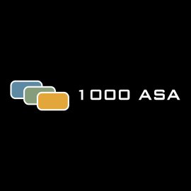1000 ASA Modern Emblem | Minimalist Rectangular Icon Logo 