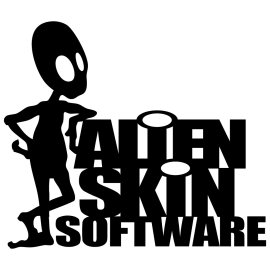 Alien Skin Software Logo Vector PNG | Quirky extraterrestrial mascot branding 