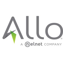 Allo Communications Logo Vector PNG | Modern fiber internet brand emblem 