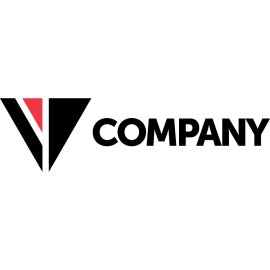 Minimalist Triangular Emblem Logo | Bold Corporate Wordmark Design 