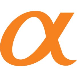 Alpha00 Logo Vector Png | Bold Alpha Symbol in Orange 