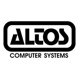 Altos Computer Systems Logo Vector PNG | Retro Altos Wordmark Emblem 