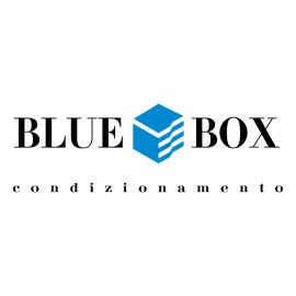 Blue Box Logo Vector PNG | Blue Box Condizionamento Brand Mark 