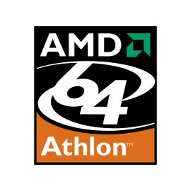 AMD 64 Athlon Logo Vector PNG | AMD Athlon 64 Processor Badge 