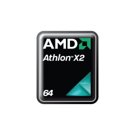 AMD Athlon X2 64-bit Processor Logo Vector | Dual-core desktop CPU badge design 