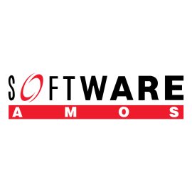 Amos Software Logo Vector PNG | Modern Amos Software wordmark 
