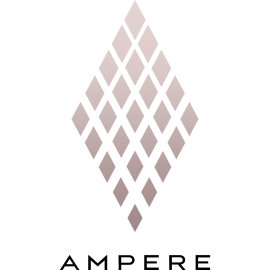 Ampere Logo Vector PNG | Minimalist geometric diamond emblem 