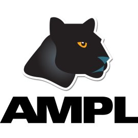 AMPL Panther Head Logo Vector | AMPL Bold Wordmark Emblem 