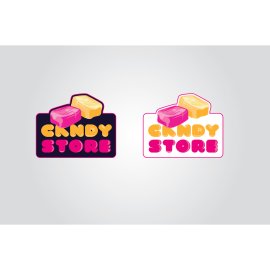 Candy Store Logo Vector PNG | Playful Confectionery Brand Emblem 