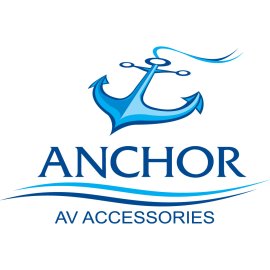 Anchor AV Logo Vector PNG | Modern nautical brand emblem 