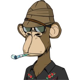 Bored Ape NFT Logo Vector PNG | Iconic Cartoon Ape Profile 