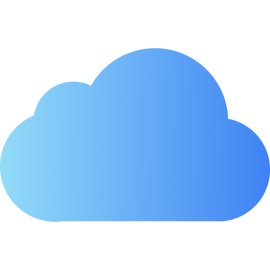 Apple iCloud Logo Vector PNG | Minimal Blue Cloud Emblem 