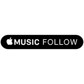 Apple Music Follow Black Logo Vector PNG | Apple Music Follow Button Icon 
