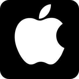 Apple Store Logo Vector PNG | Minimalist Apple Icon 