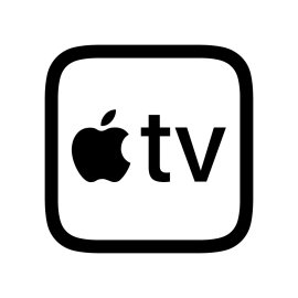 Apple TV Logo Vector PNG | Minimalist Apple TV Brand Icon 