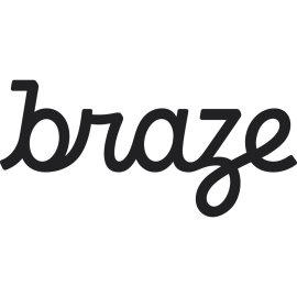 Braze Logo Vector PNG | Braze wordmark in cursive script 
