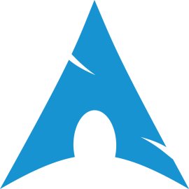 Arch Linux Official Emblem | Minimalist Arch Linux Blue Symbol 