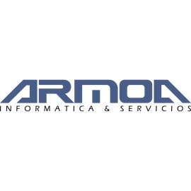 Armoa Informatica Y Servicios Logo Vector PNG | Minimalist technology service brand emblem 