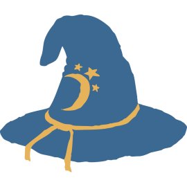 Browserify Wizard Hat Emblem | Magical JavaScript Bundler Icon 