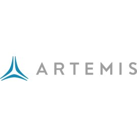 Artemis Logo Vector PNG | Modern Artemis wordmark with abstract emblem 