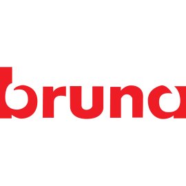 Bruna Logo Vector PNG | Bold red wordmark branding 